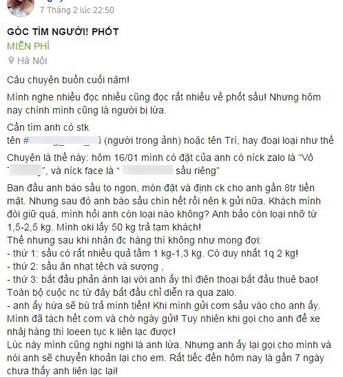 Chạy ngược xuôi buôn hoa quả kiếm tiền sắm Tết, cô gái ở Hà Nội bị cú lừa ngoạn mục - Ảnh 1.