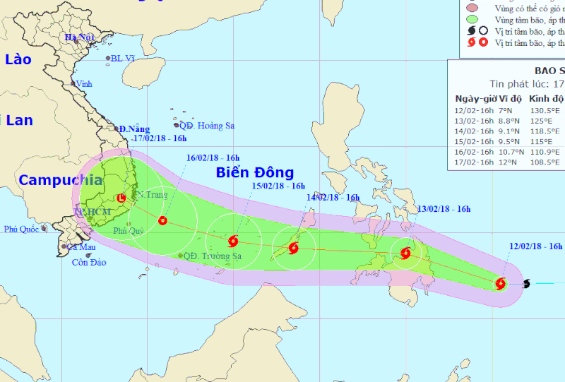 Bão Sanba mạnh thế nào khi vào Biển Đông? - Ảnh 1.