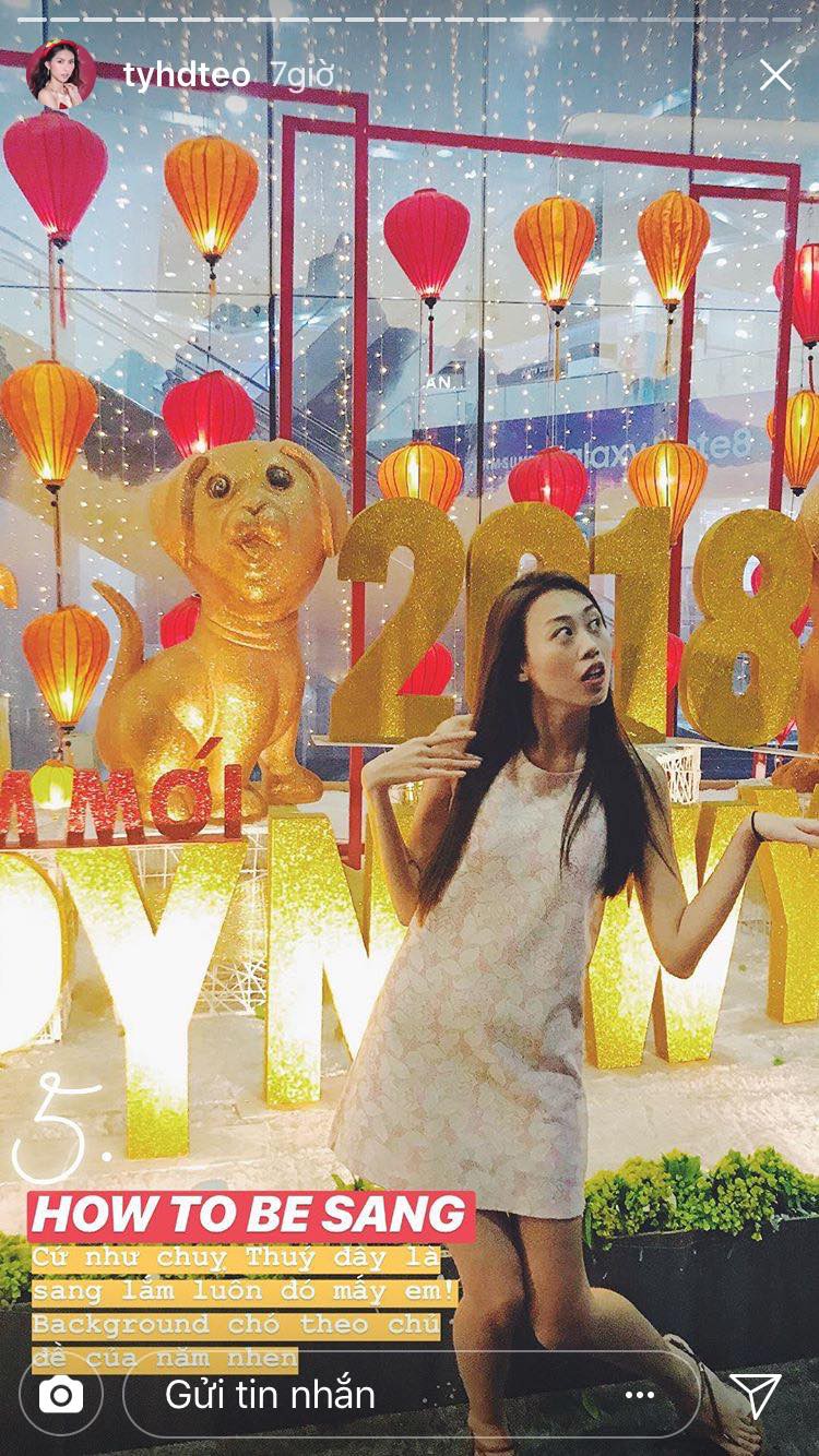 Tết này chưa biết tạo dáng chụp hình thế nào cho sang thì hãy học ngay bộ ba người đẹp Thùy Dương, Cao Thiên Trang và Kikki Lê! - Ảnh 5. Tết này chưa biết tạo dáng chụp hình thế nào cho sang thì hãy học ngay bộ ba người đẹp Thùy Dương, Cao Thiên Trang và Kikki Lê! - Ảnh 5.