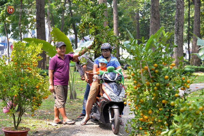 Bị đòi lại mặt bằng, tiểu thương trong công viên Hoàng Văn Thụ giảm giá hoa từ 1 triệu xuống 200 nghìn, tiếp tục ra vỉa hè bán đến giao thừa - Ảnh 4.