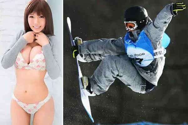Chỉ sau 4 ngày tập luyện, nữ diễn viên khiêu dâm Nhật Bản giành HC vàng trượt ván trên tuyết - Ảnh 1.