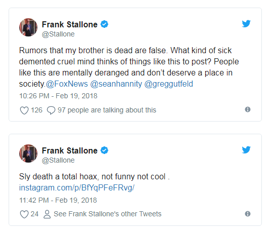 Fan anh hùng cơ bắp Sylvester Stallone được phen hú hồn khi tài tử dính phải tin đồn qua đời - Ảnh 3.