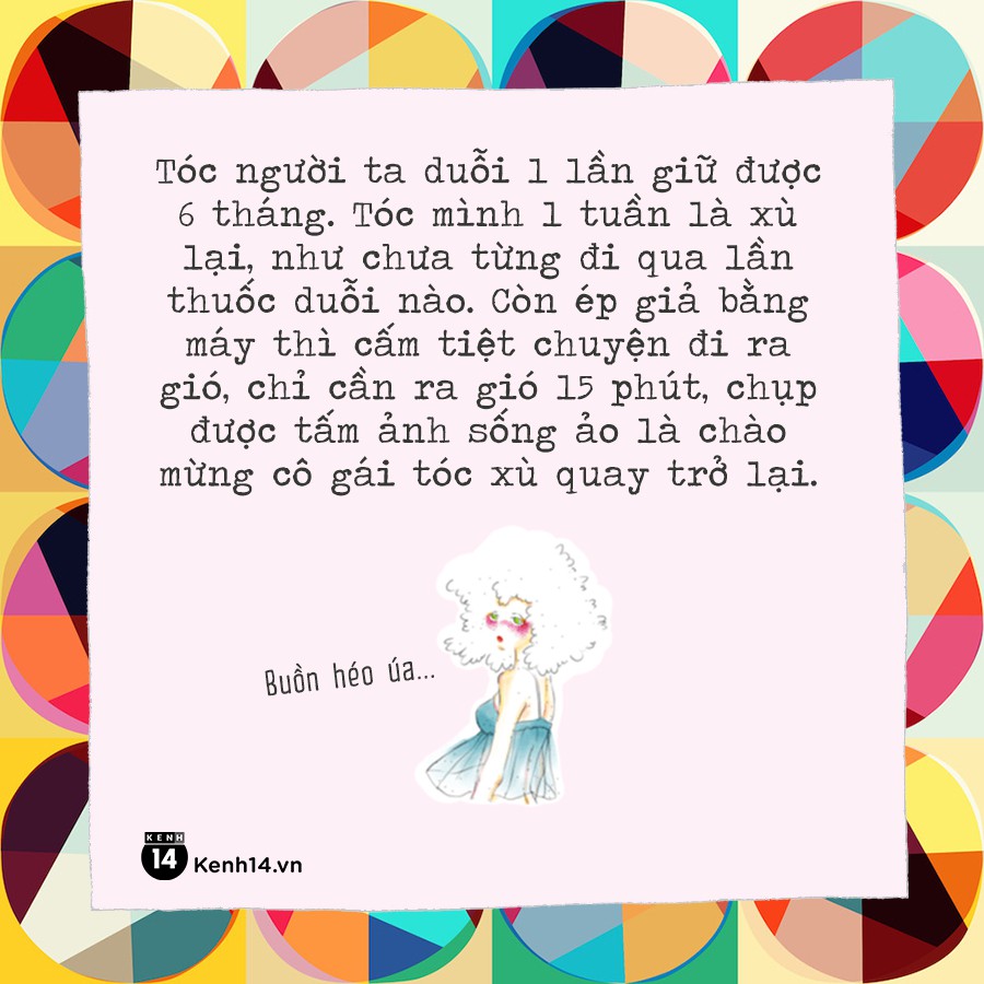 Trên đời này không ai khổ bằng con gái tóc đã xoăn lại còn vừa cứng, vừa xù - Ảnh 9. Trên đời này không ai khổ bằng con gái tóc đã xoăn lại còn vừa cứng, vừa xù - Ảnh 9.