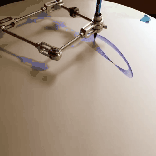 Cánh tay robot biết vẽ xuyên thời gian: Bút chưa lia đến mà hình đã hiện lên - Ảnh 2.