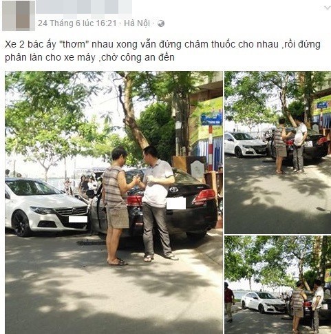 Những vụ va chạm giao thông nhưng ấm áp tình người và đầy nụ cười ngày đầu năm mới - Ảnh 3. Những vụ va chạm giao thông nhưng ấm áp tình người và đầy nụ cười ngày đầu năm mới - Ảnh 3.