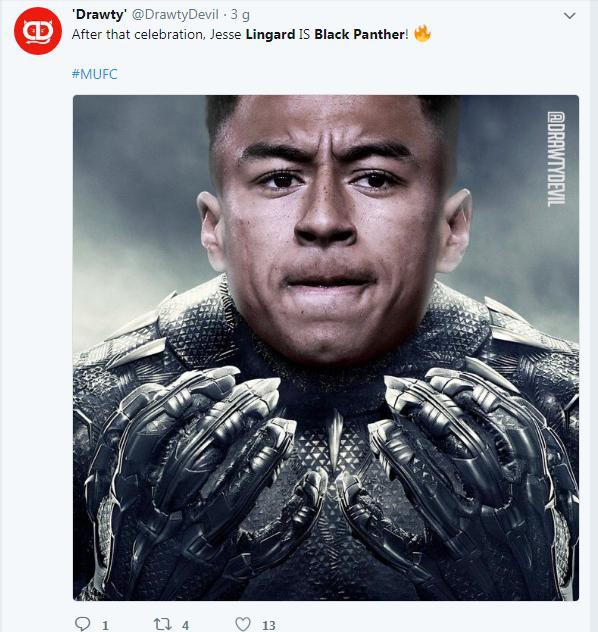 M&agrave;n ăn mừng của Lingard v&agrave; Pogba g&acirc;y sốt v&igrave; ăn theo bom tấn Black Panther - Ảnh 6.