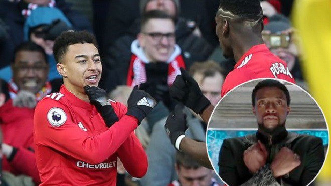 Màn ăn mừng của Lingard và Pogba gây sốt vì ăn theo bom tấn Black Panther - Ảnh 1.