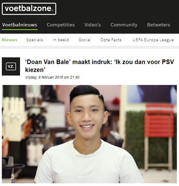 Đoàn Văn Hậu U23 được báo Hà Lan chú ý đặc biệt - Ảnh 1.