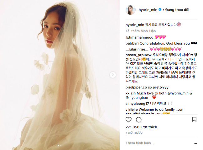 Khoảnh khắc Min Hyo Rin đạt đến đỉnh cao nhan sắc: Khi trở thành cô dâu trong bộ váy cưới trắng muốt - Ảnh 3.