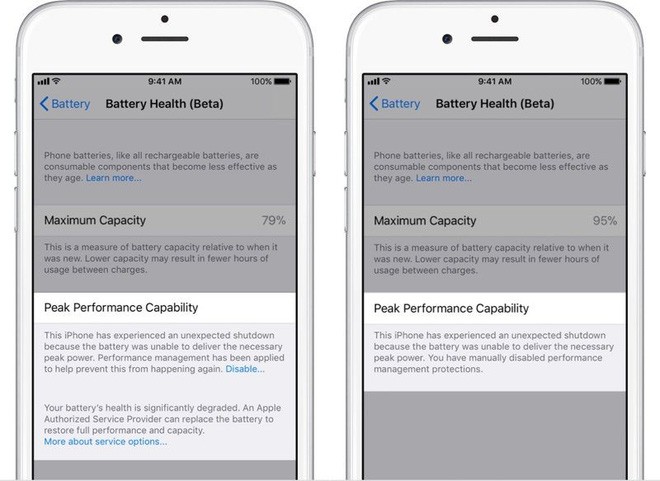 iOS 11.3 Beta 2 đã cho phép xem tình trạng pin, tắt tính năng làm chậm iPhone - Ảnh 2.