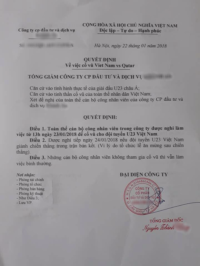 MXH tràn ngập đơn xin nghỉ phép để đi xem tuyển U23 Việt Nam đá trận bán kết - Ảnh 3.