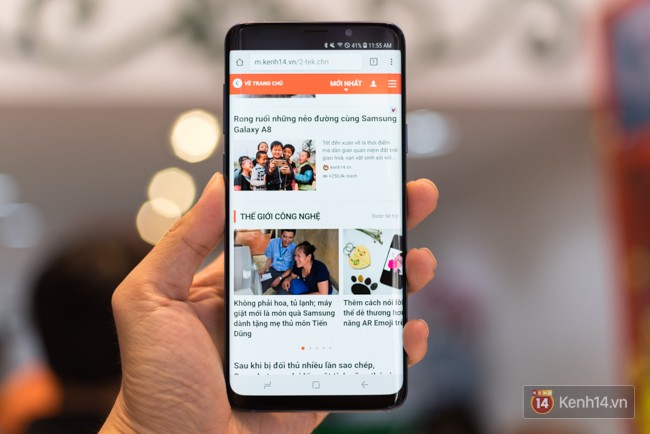 Cận cảnh Galaxy S9+ Xanh San hô: Vừa sang trọng, vừa biến đổi được màu như Note8 tím khói - Ảnh 4.