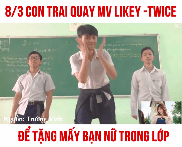 Nam sinh trường người ta: Quay MV Kpop để tặng c&aacute;c bạn nữ nh&acirc;n ng&agrave;y 8/3 - Ảnh 1.