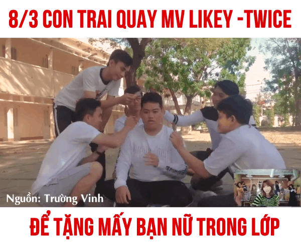 Nam sinh trường người ta: Quay MV Kpop để tặng c&aacute;c bạn nữ nh&acirc;n ng&agrave;y 8/3 - Ảnh 2.