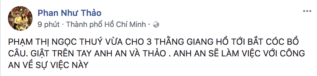 Con gái suýt bị bắt cóc, Phan Như Thảo lập tức tố cựu người mẫu Ngọc Thúy là chủ mưu - Ảnh 1. Con gái suýt bị bắt cóc, Phan Như Thảo lập tức tố cựu người mẫu Ngọc Thúy là chủ mưu - Ảnh 1.