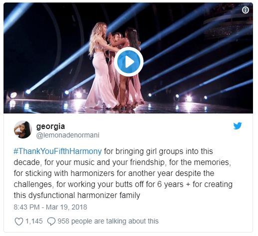 Fan đồng loạt hashtag #ThankYou khi hay tin Fifth Harmony ngưng hoạt động vô thời hạn - Ảnh 2.