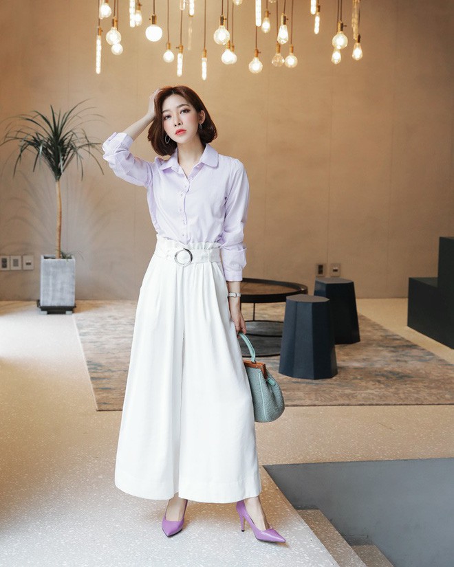 Mốt mới c&ocirc;ng sở: Quần ống rộng th&ugrave;ng th&igrave;nh nh&igrave;n tưởng v&aacute;y n&agrave;y lại c&oacute; khả năng giấu d&aacute;ng rất t&agrave;i t&igrave;nh - Ảnh 13.