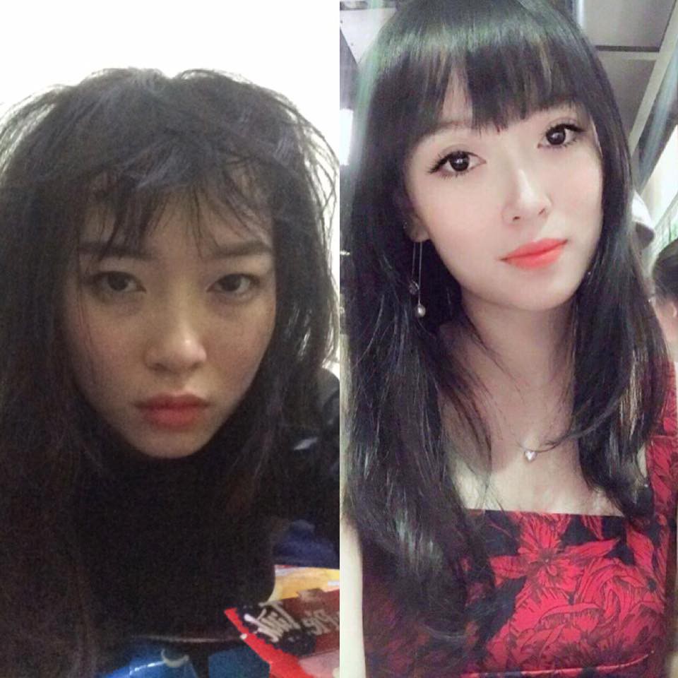 Chùm ảnh: Khoảng cách xa nhất trên đời này là mặt mộc và sau make up của chị em - Ảnh 5.