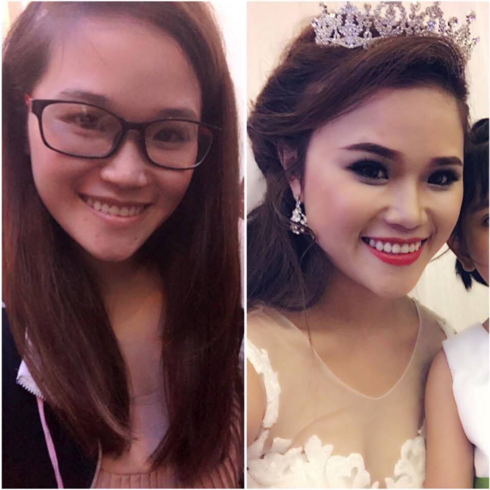 Chùm ảnh: Khoảng cách xa nhất trên đời này là mặt mộc và sau make up của chị em - Ảnh 17.