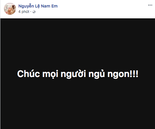 Nam Em gây xôn xao với chia sẻ Chúc ngủ ngon giữa tâm bão dư luận - Ảnh 1.