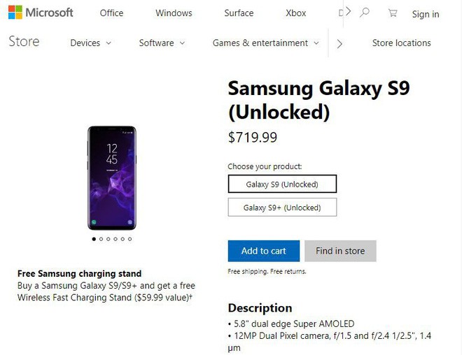 Nghịch lý thú vị: Microsoft đang bán Galaxy S8 đắt hơn Galaxy S9 - Ảnh 2.