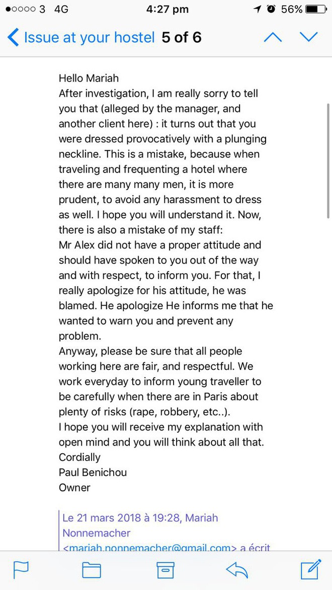 Du kh&aacute;ch tố nh&acirc;n vi&ecirc;n nh&agrave; nghỉ quấy rối kh&ocirc;ng ngờ bị đổ lỗi ngược lại do c&ocirc; ăn mặc qu&aacute; kh&ecirc;u gợi - Ảnh 4.