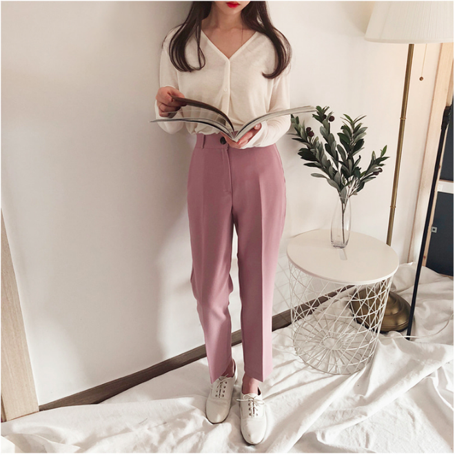 Đây chính là lý do vì sao quần vải đang dần “chiếm chỗ” của quần jeans trong tủ đồ của các nàng - Ảnh 8.