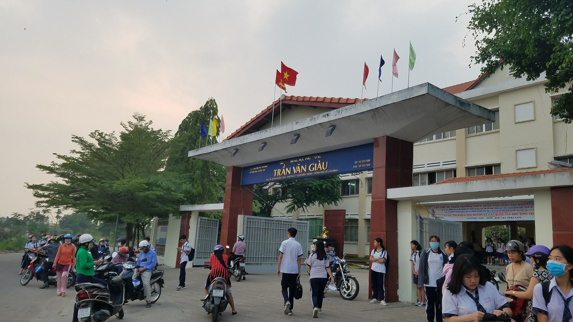 Trường THPT Trần Văn Giàu nơi nạn nhân học tập