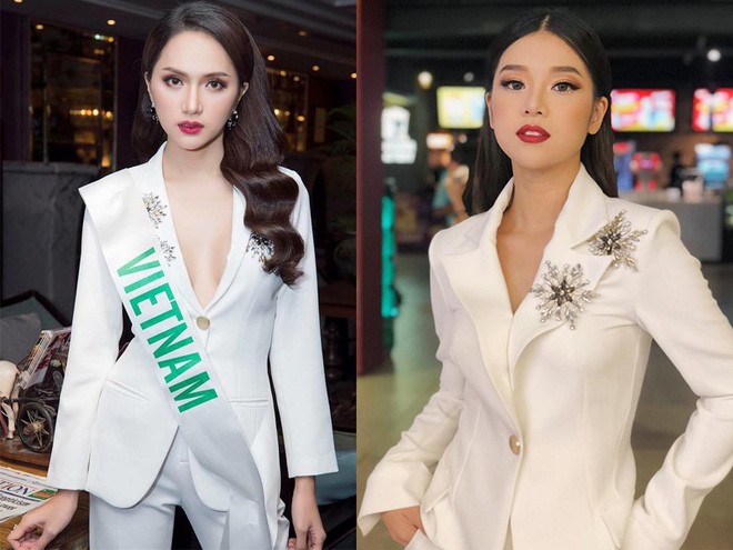 Chọn bộ suit trắng khác biệt hoàn toàn với dàn thí sinh của Hoa hậu chuyển giới nhưng phong cách của Hương Giang lại khá quen mặt tại showbiz Việt  - Ảnh 8.