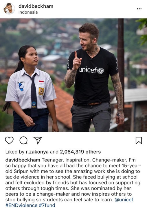 Kh&ocirc;ng tới ch&acirc;u &Aacute; để đ&aacute; b&oacute;ng, David Beckham vẫn được người h&acirc;m mộ h&ograve; reo, t&aacute;n thưởng với vai tr&ograve; mới đầy &yacute; nghĩa - Ảnh 3.