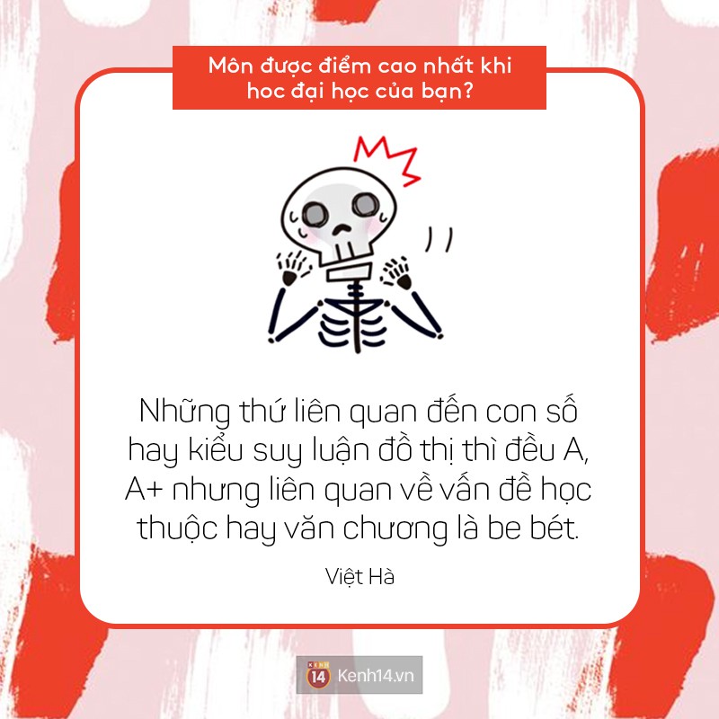 Nhớ lại xem môn được điểm cao nhất thời đi học của bạn là gì? - Ảnh 7. Nhớ lại xem môn được điểm cao nhất thời đi học của bạn là gì? - Ảnh 7.