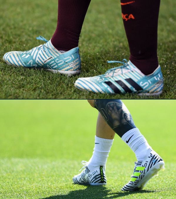 Bộ sưu tập gi&agrave;y thi đấu độc nhất từng được Messi sở hữu - Ảnh 11.