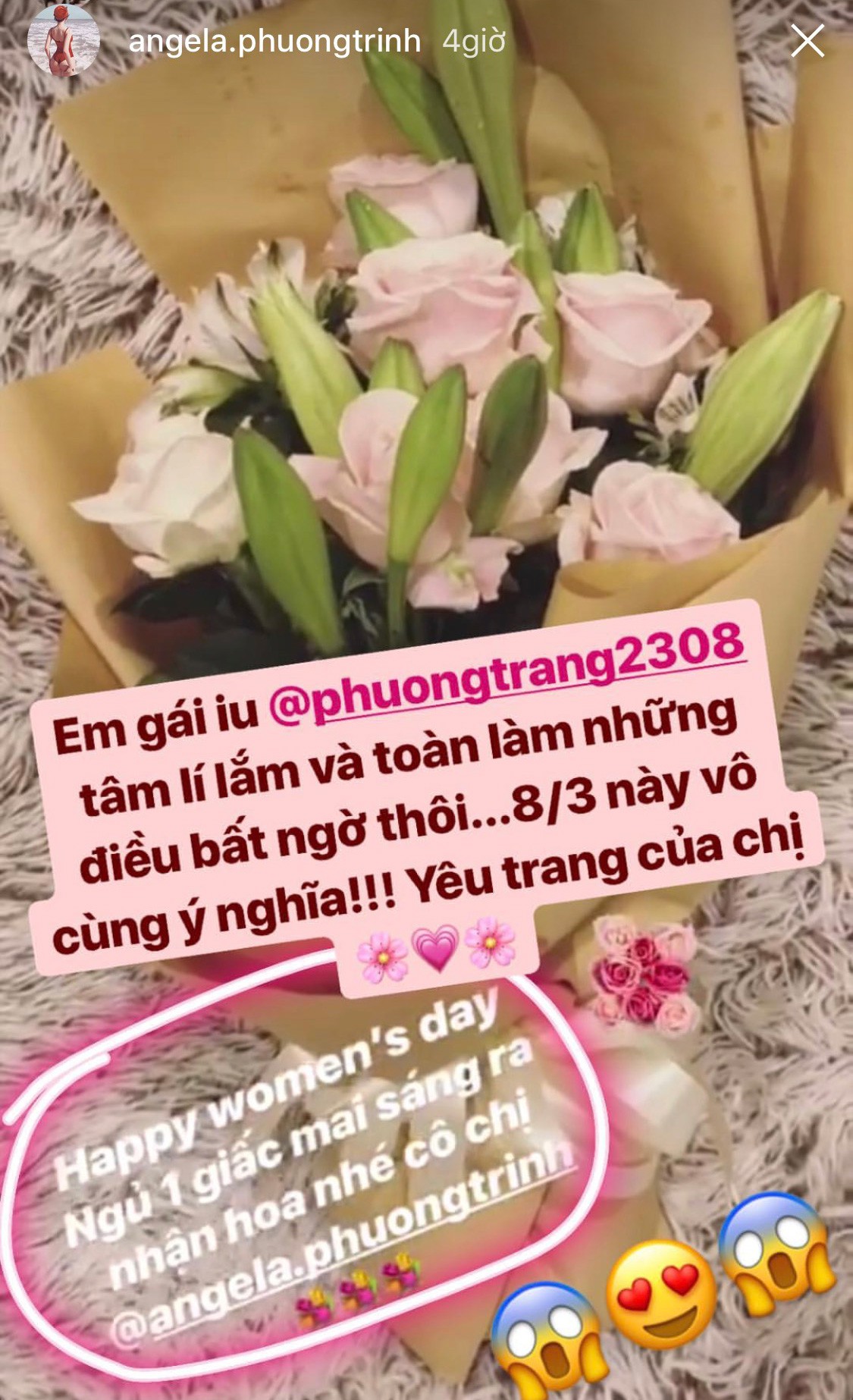 Mỹ nhân Việt ồ ạt khoe quà hàng hiệu vào ngày Quốc tế Phụ nữ 8/3 - Ảnh 12.