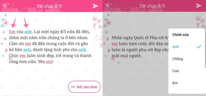 Bí lời chúc ngày 8/3? Không sao đâu vì ứng dụng này sẽ lo cho bạn hết! - Ảnh 4.