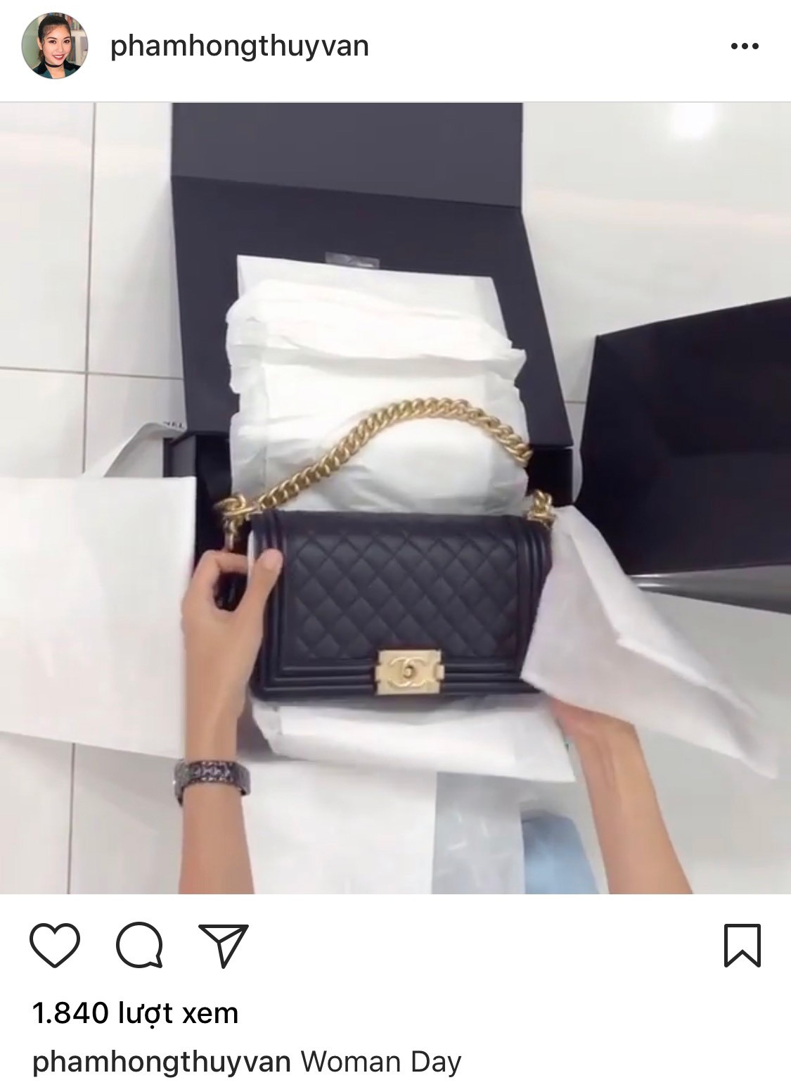 Mỹ nhân Việt ồ ạt khoe quà hàng hiệu vào ngày Quốc tế Phụ nữ 8/3 - Ảnh 3.