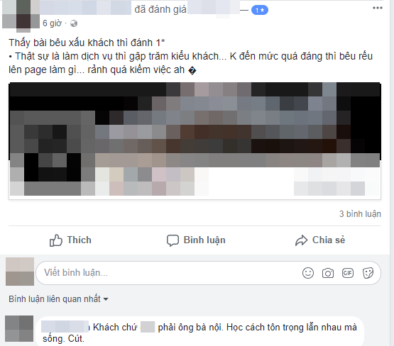 Bị đ&aacute;nh gi&aacute; 1 sao v&igrave; phục vụ thiếu chuy&ecirc;n nghiệp, chủ shop nổi tiếng đ&aacute;p trả như chửi v&agrave;o mặt kh&aacute;ch h&agrave;ng - Ảnh 2.