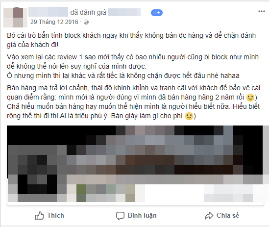Bị đ&aacute;nh gi&aacute; 1 sao v&igrave; phục vụ thiếu chuy&ecirc;n nghiệp, chủ shop nổi tiếng đ&aacute;p trả như chửi v&agrave;o mặt kh&aacute;ch h&agrave;ng - Ảnh 5.