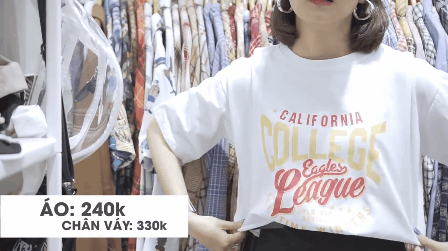 Video Shopping: Các shop tại Hà Nội đang có quá trời áo phông trắng xinh xắn mà giá chưa đến 300k - Ảnh 3.