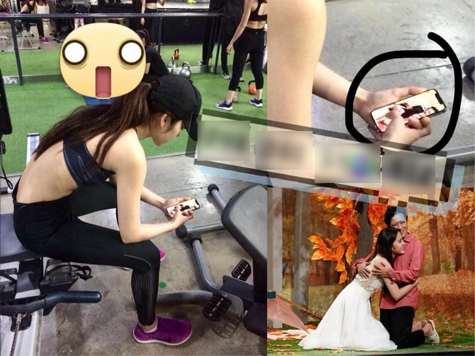 Xôn xao hình ảnh cô gái giống Nam Em tay cầm điện thoại xem ảnh Trường Giang