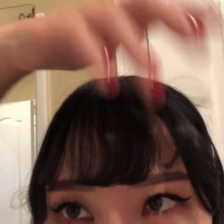 Cô nàng từng gây sốt với da bóng mịn như gương tiếp tục chia sẻ bí kíp tự cắt tóc mái thưa Hàn Quốc tại nhà - Ảnh 6.