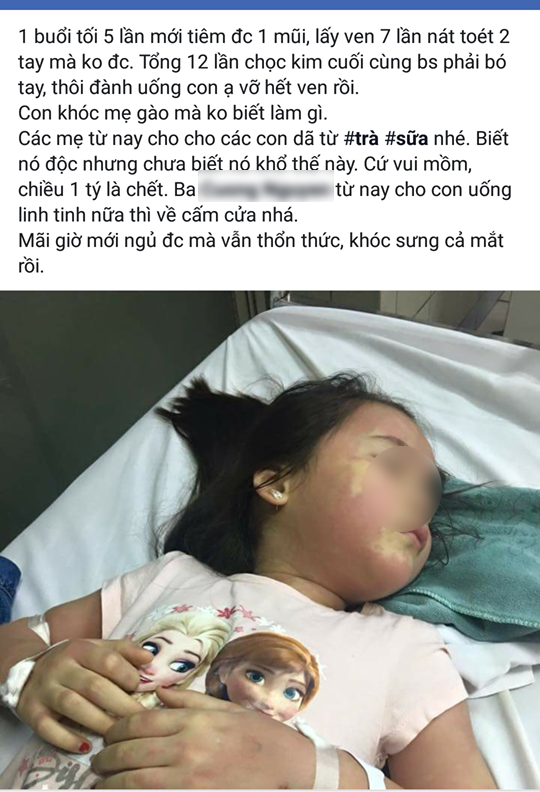 Thực hư vụ bé gái 5 tuổi phải nhập viện Bạch Mai khẩn cấp nghi do ngộ độc trà sữa - Ảnh 1.