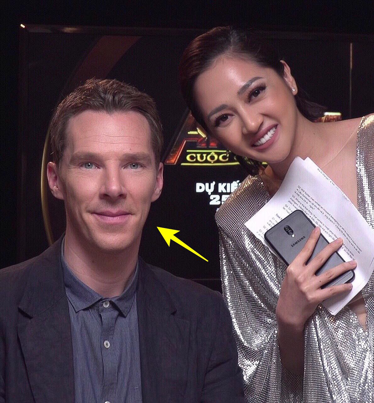 Bảo Anh chụp ảnh với nam diễn viên Dr. Strange Benedict Cumberbatch, nhưng hình như có gì đó sai sai? - Ảnh 3.