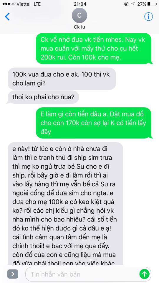 Chị em tranh cãi chuyện suốt 6 tháng nuôi con chồng không giúp đồng nào, vợ biếu mẹ chồng 100 nghìn đi chơi thì bị mắng keo kiệt - Ảnh 2.