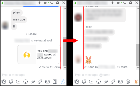 Ai cũng tưởng lỗi Facebook chat nhưng hóa ra chữ Seen bị lệch sang bên trái thật - Ảnh 2.