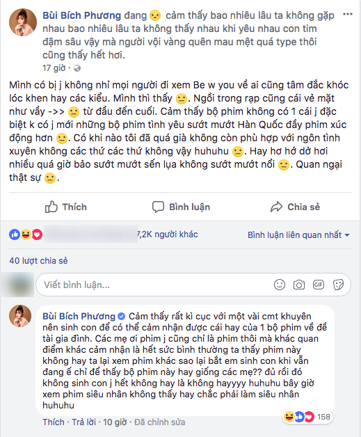 Bị nói phải sinh con mới cảm được phim Be with you , Bích Phương thẳng thắn đáp trả! - Ảnh 1.