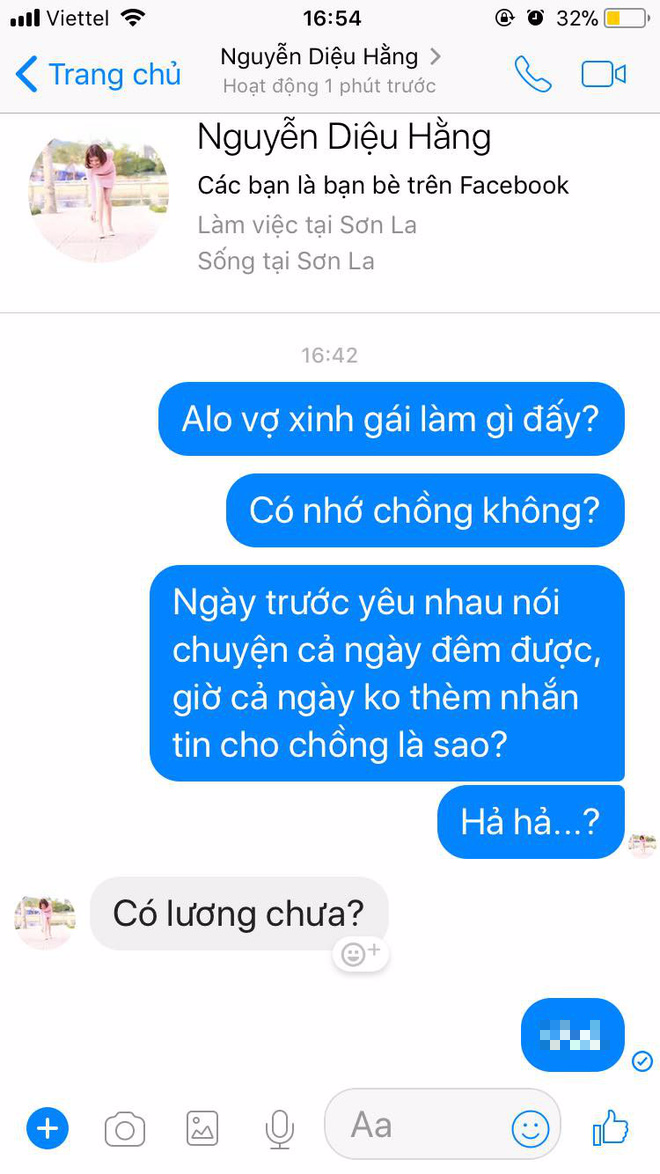 Góc sợ vợ: Chỉ một đoạn chat ngắn nhưng nói lên được tất cả sự phũ phàng của hôn nhân - Ảnh 1.