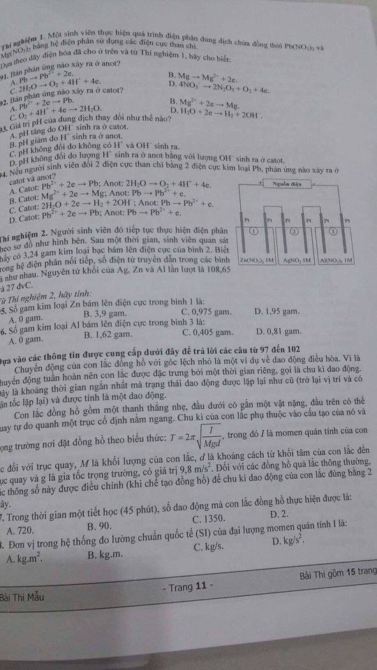 ĐH Quốc gia TP. HCM công bố đề mẫu kỳ thi đánh giá năng lực 2018 - Ảnh 11.