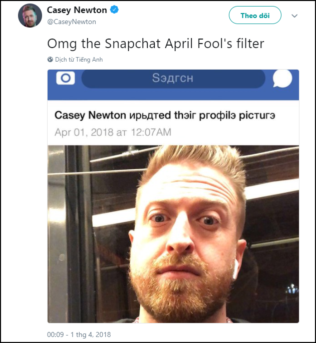 Facebook vừa bị Snapchat mỉa mai suốt cả ngày Cá Tháng Tư - Ảnh 1.