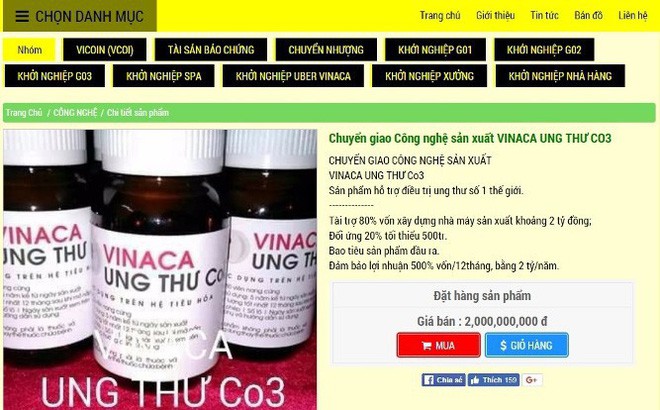 Công an Hải Phòng khởi tố vụ án sản xuất thuốc ung thư Vinaca giả - Ảnh 1.