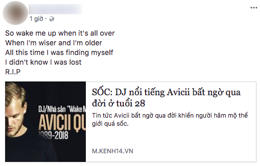 Cộng đồng mạng Việt và cả thế giới bày tỏ nỗi đau xót trước sự ra đi đột ngột của Avicii - Ảnh 2.